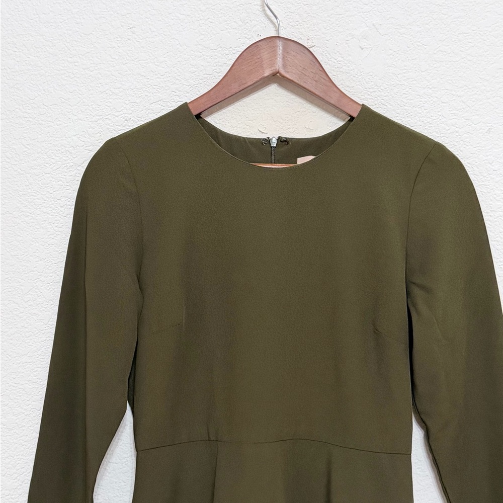 Hutch Olive Green Long Sleeve Cami Dress Size 4 - Picture 6 of 9